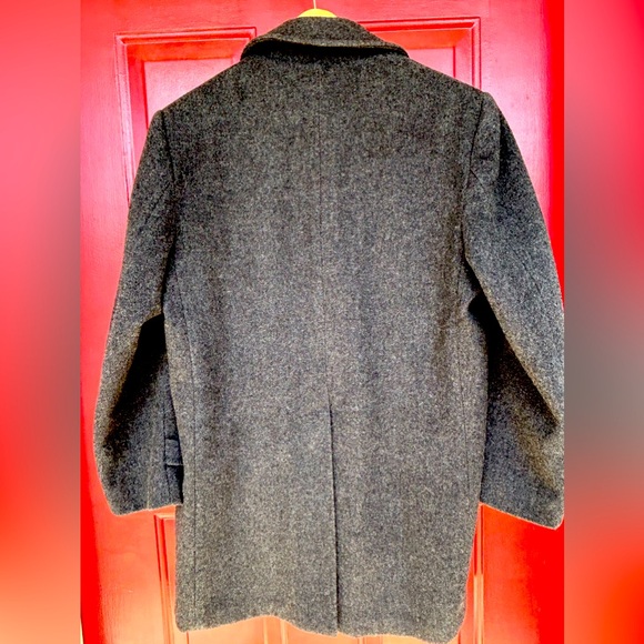 ADAMS ROW s42 regular men’s wool coat Love the plaid lining! Looks new - Picture 3 of 6